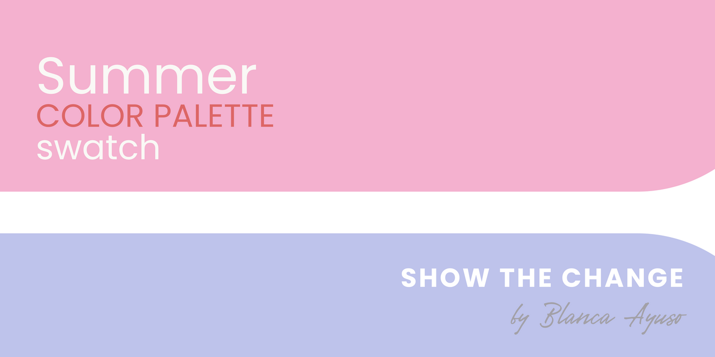 Digital color palette - Summer palette